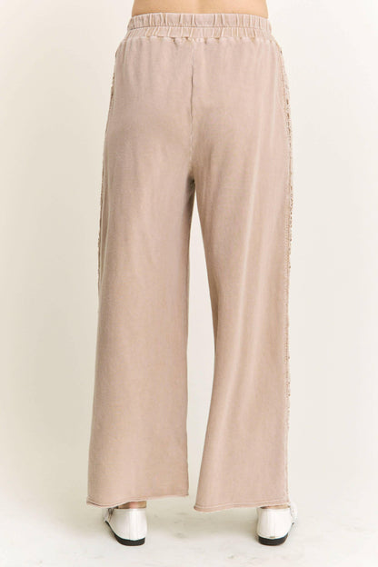 J.Her MineralWash Floral Daisy trim Pants