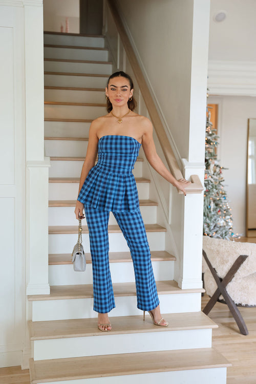 Lu Lu Pants - Blue Check