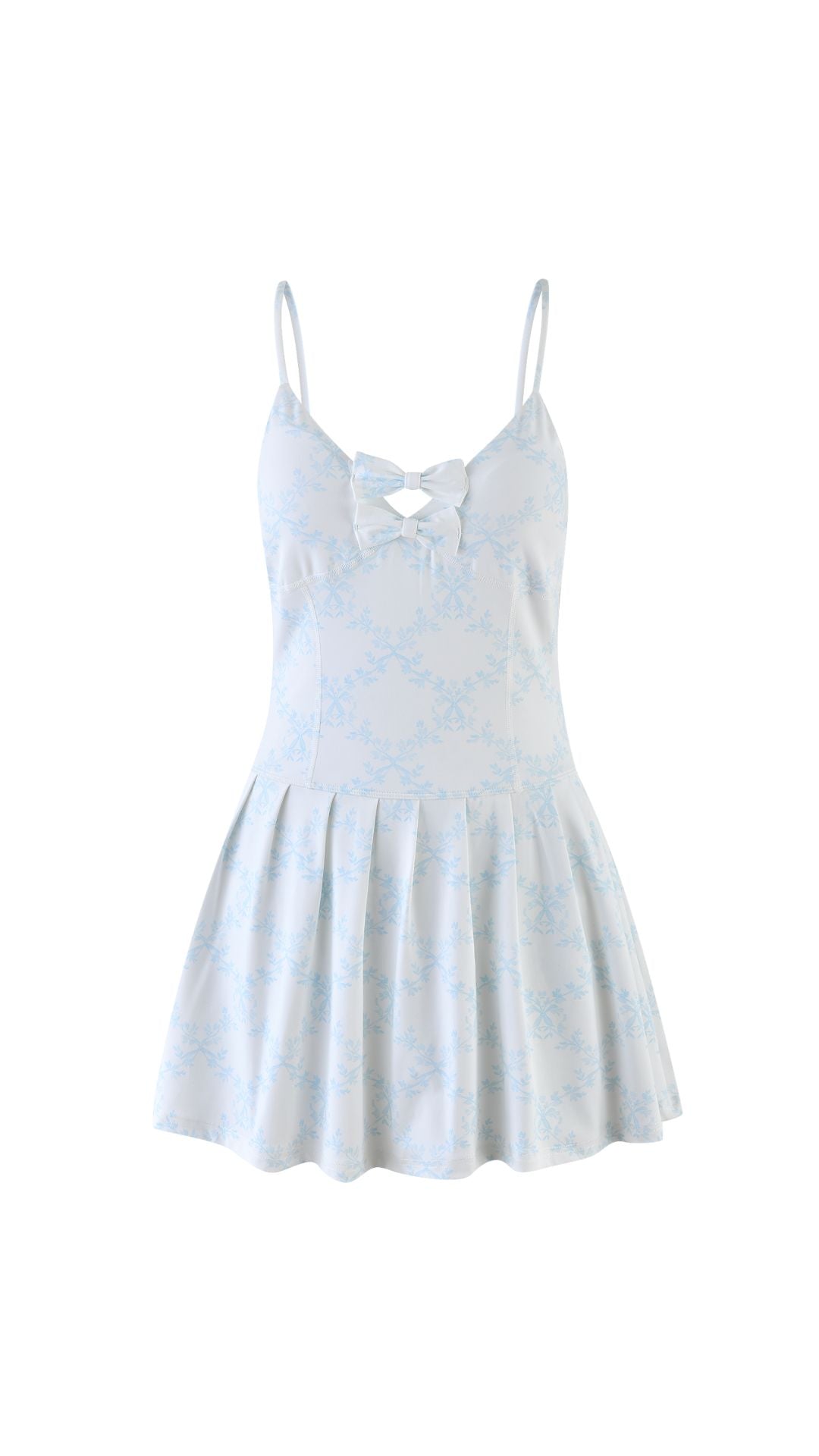 Courtney Athletic Dress - Trellis Vine Blue