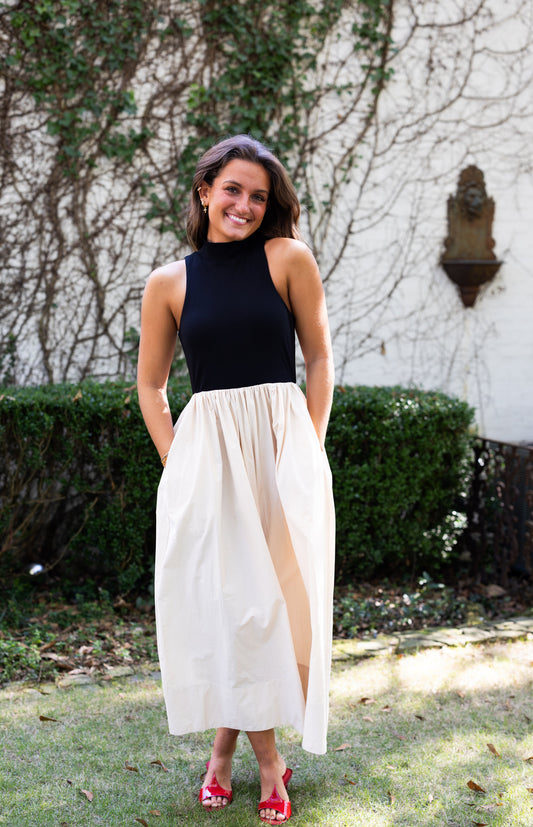 Maja Dress - Black/Natural