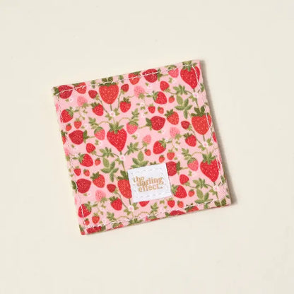 Strawberry Fields Fabric Bookmark