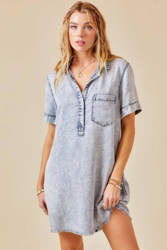 Washed Away Mini Dress