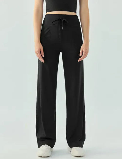 Scuba Drawstring High Waist Active Pants