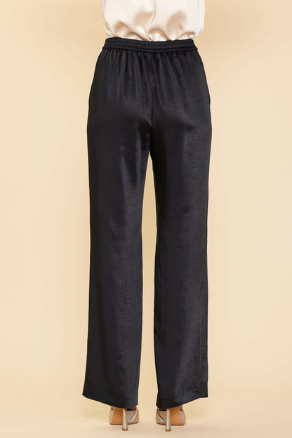 SATIN STRAIGHT LEG PANTS