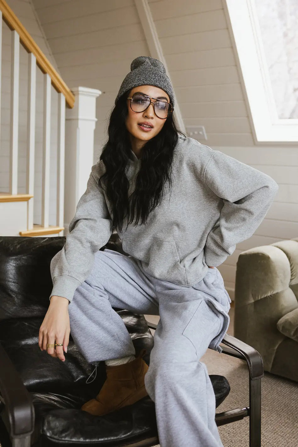 Anahi Hoodie in Grey - FINAL SALE