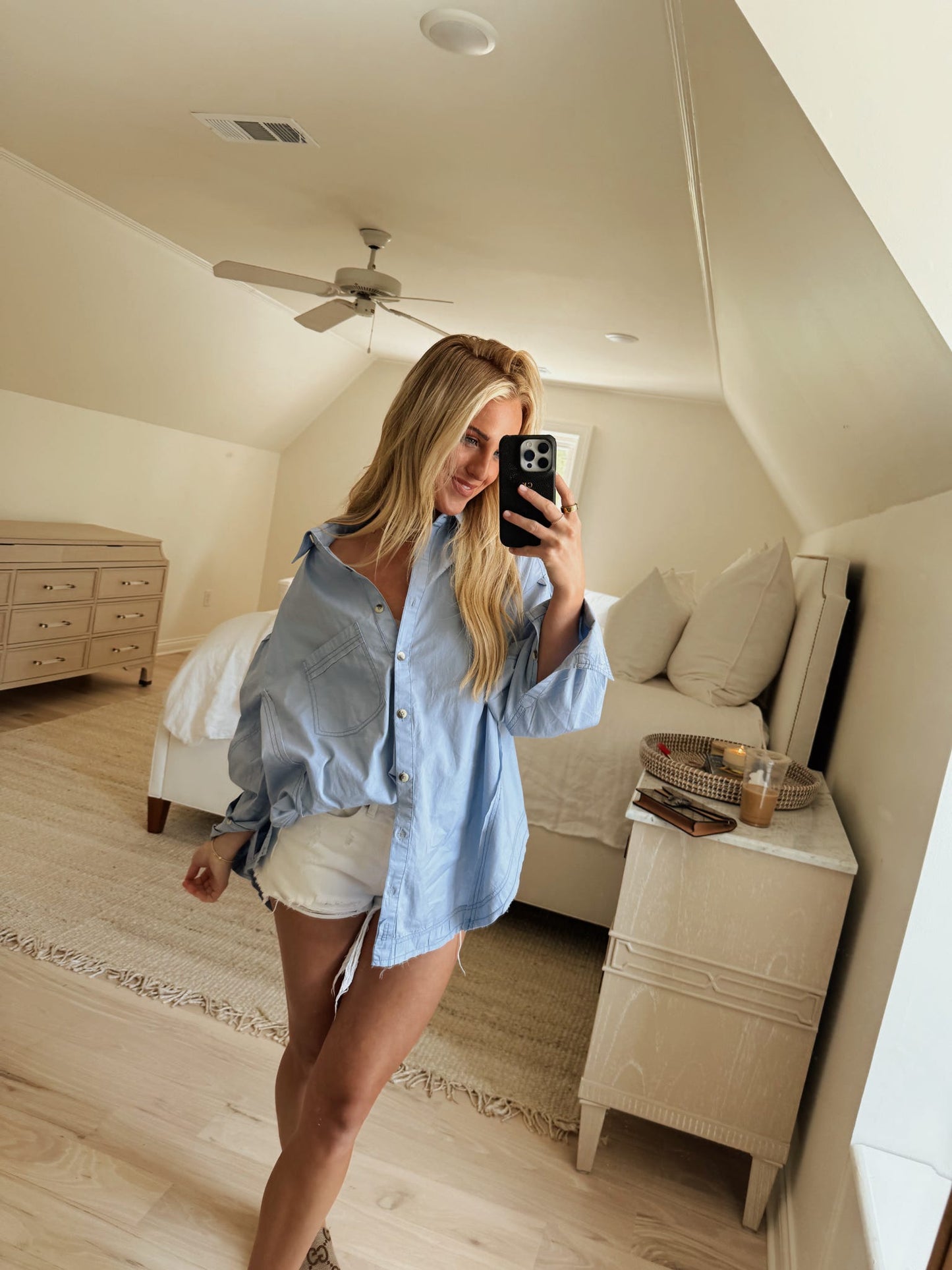 Happy Hour Top - Pearl Blue Combo FREE PEOPLE