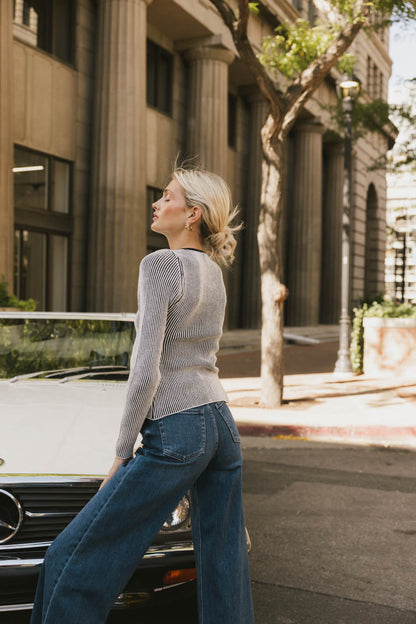 Emery Ribbed Sweater Top - FINAL SALE