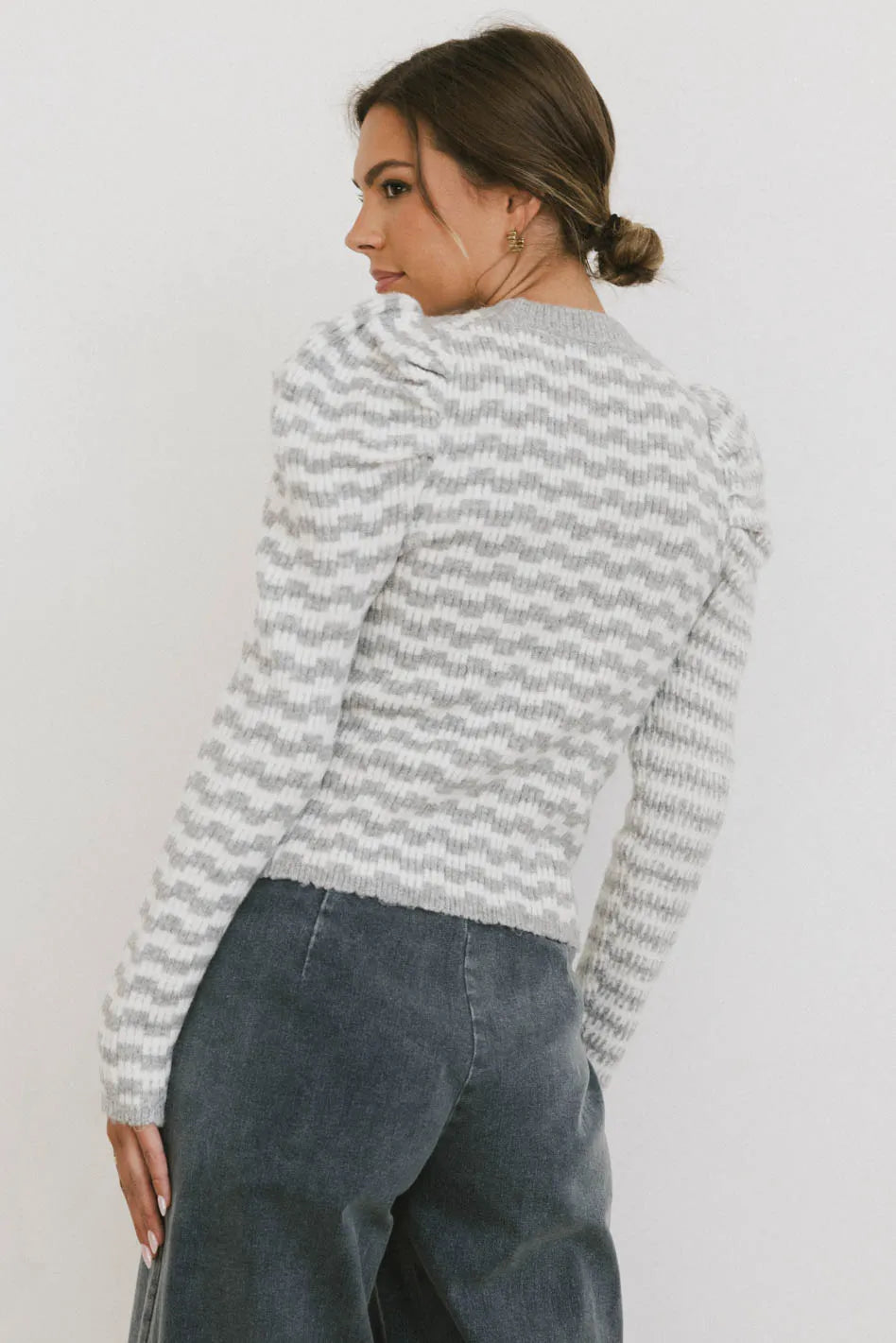 Dustin Knit Sweater in Grey - FINAL SALE