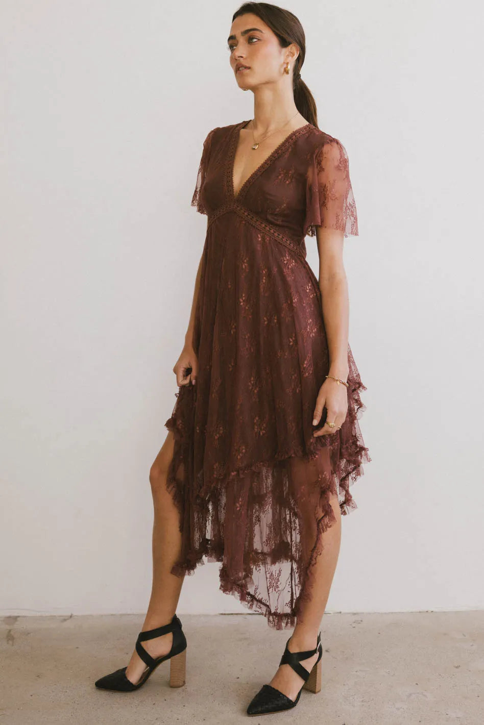 Francine Embroidered Mesh Dress - FINAL SALE