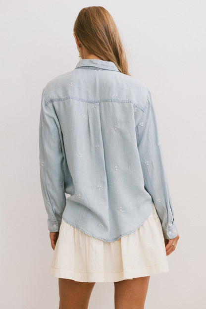 Cody Embroidered Button Up - FINAL SALE
