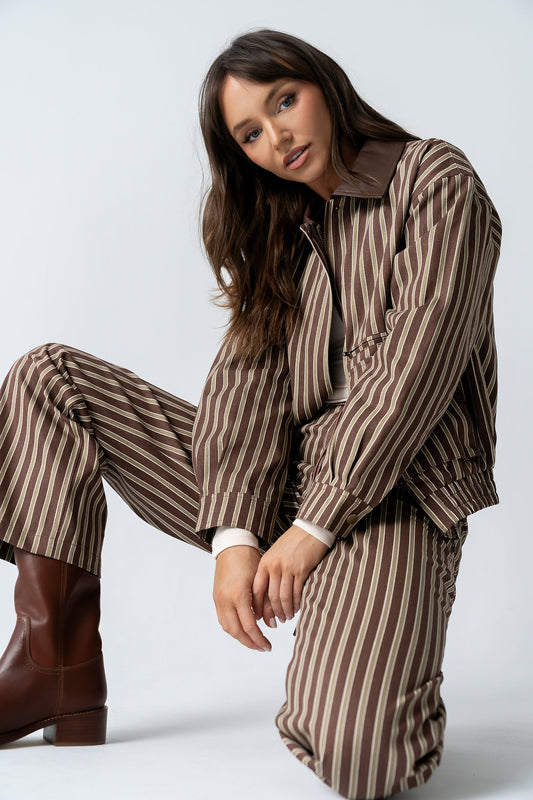 Carla Striped Utility Jacket - FINAL SALE