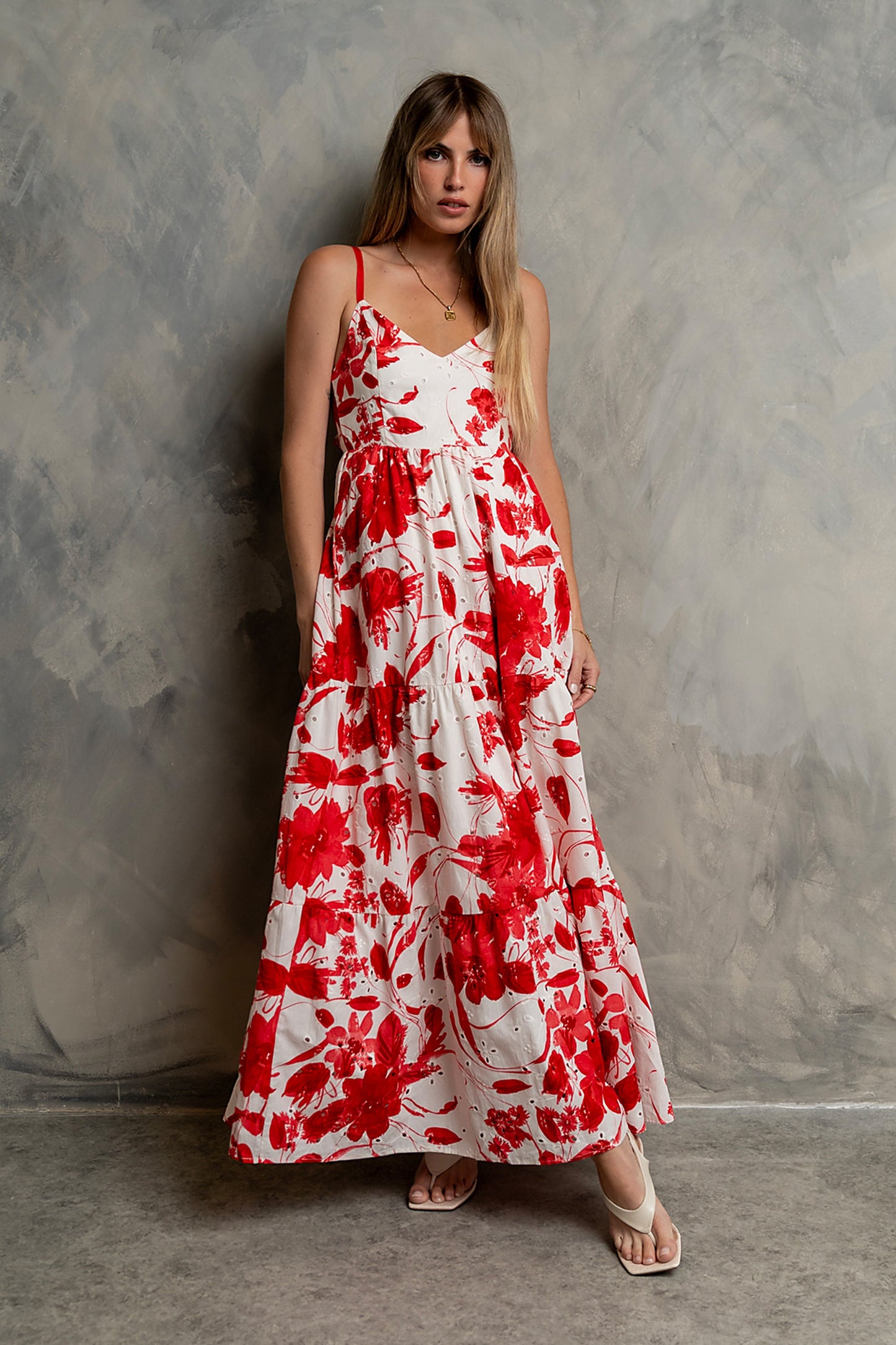 Annika Embroidered Maxi Dress
