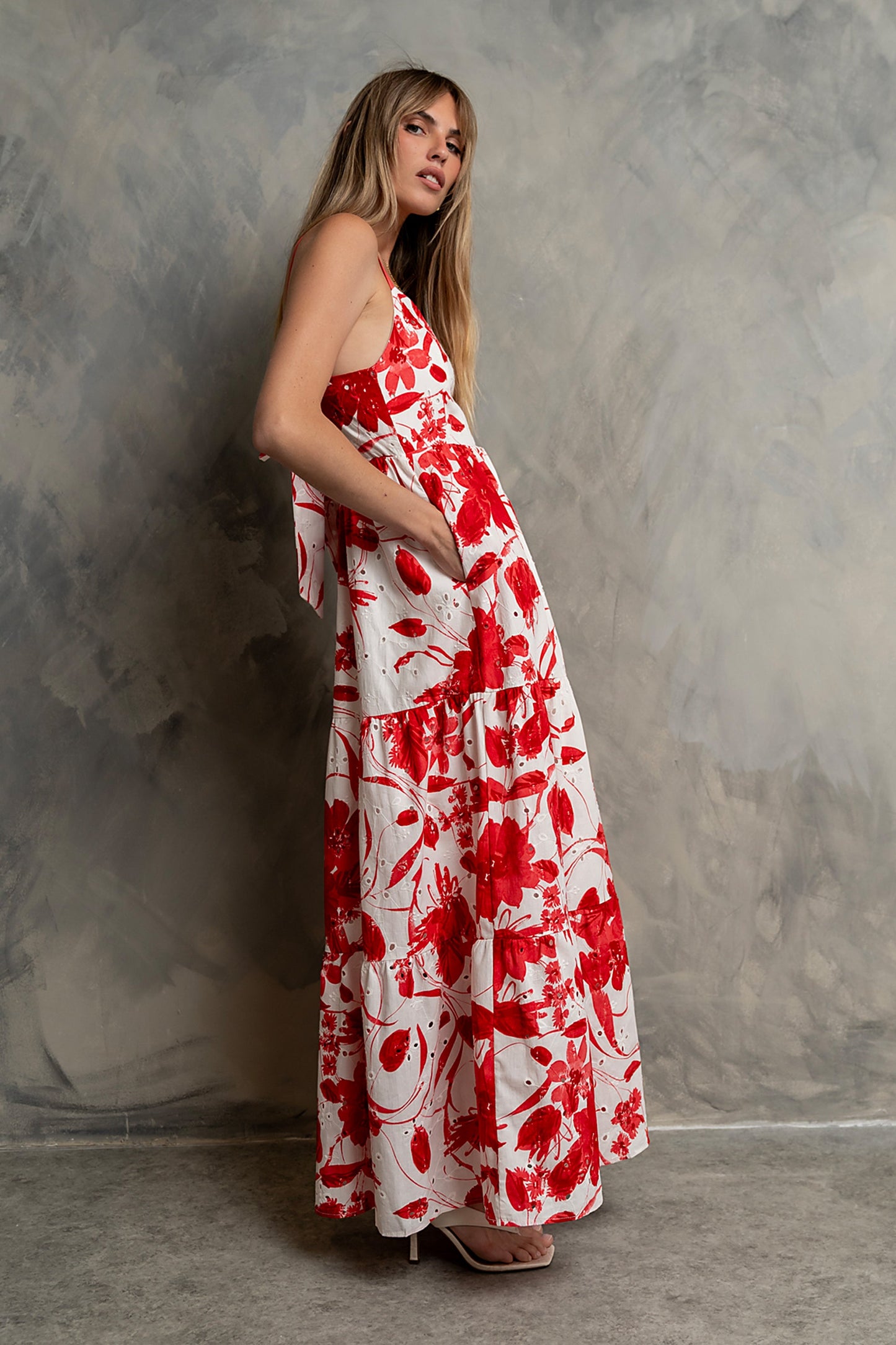 Annika Embroidered Maxi Dress