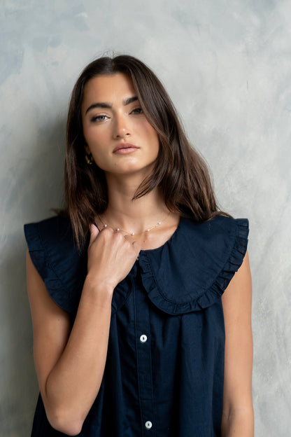 Beatrice Mini Dress in Midnight