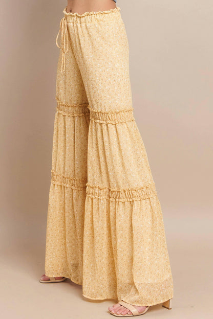 Sunset Stroll Floral Palazzo Pants