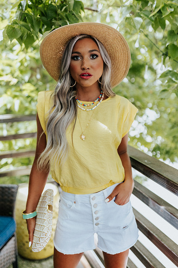 Well Curated Top In Yellow