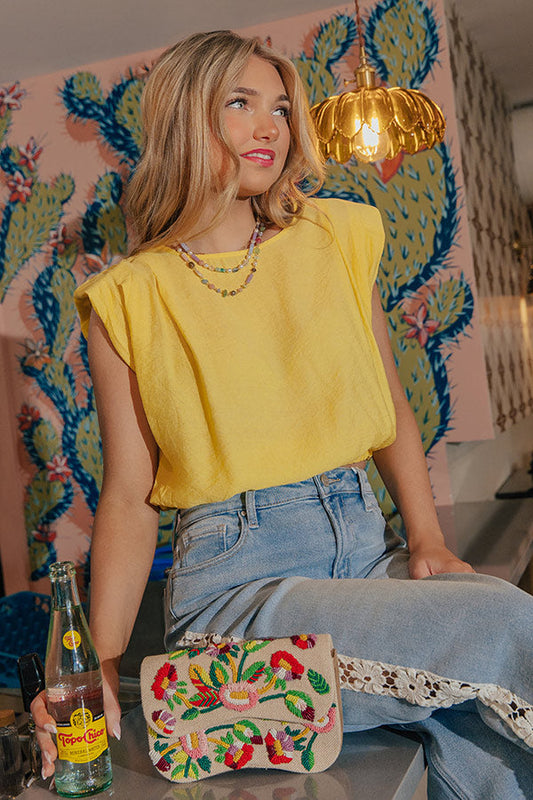 Well Curated Top In Yellow