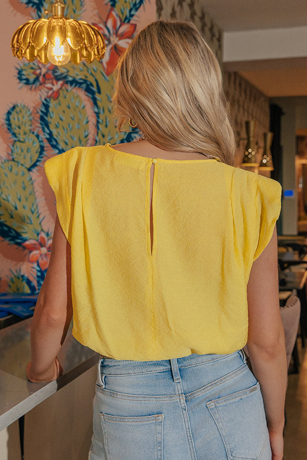 Well Curated Top In Yellow