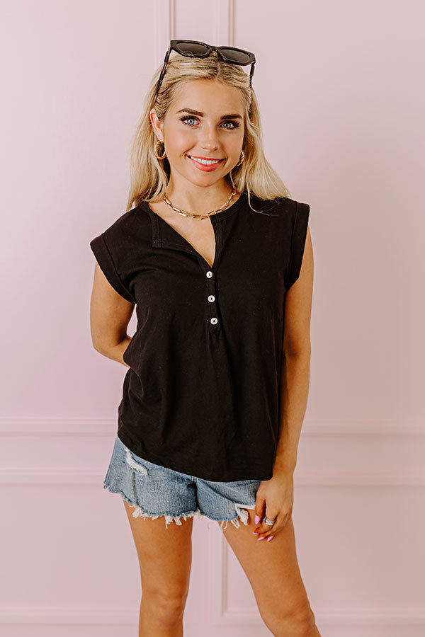 Epic Joy Shift Top In Black