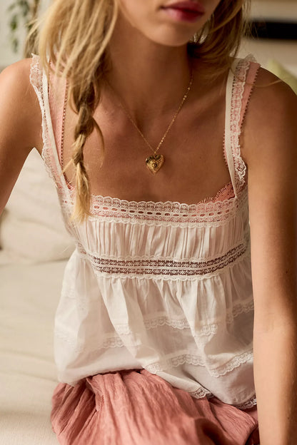 Darling Dreams Cami - Clean Ivory FREE PEOPLE
