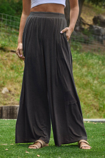 ODDI Soft Jersey Fabric Pleated Pants