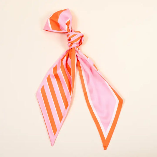 Sicily Stripes Pink Tie Scarf