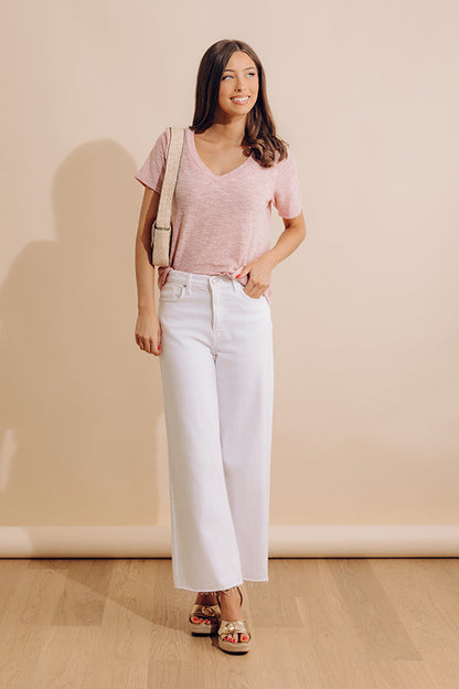 Sun And Sand Knit Top In Pink