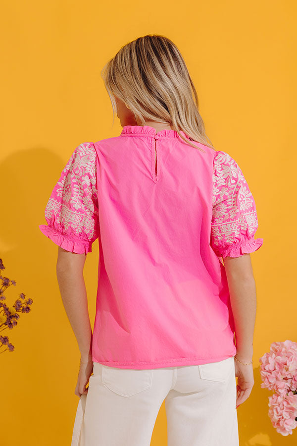 Obviously Lovely Embroidered Top