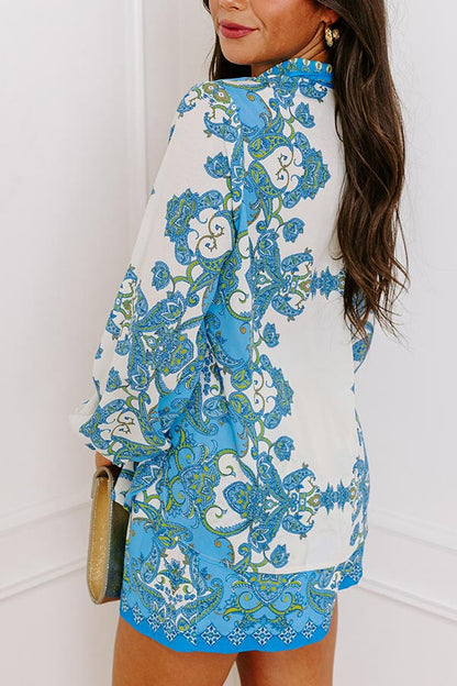 Milan Bound Paisley Button Up