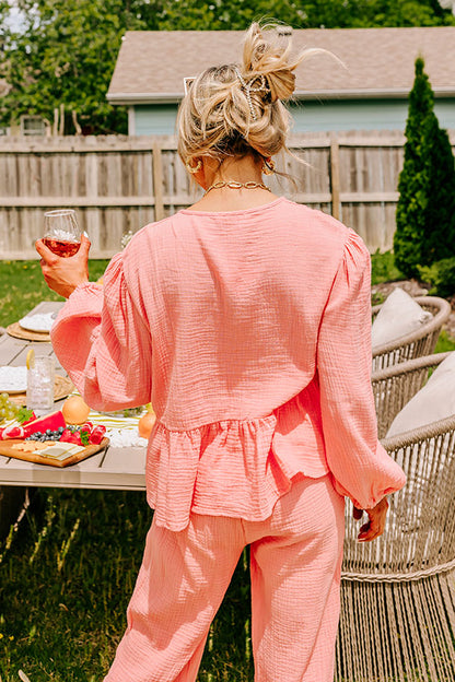 Spring Splendor Front Tie Top