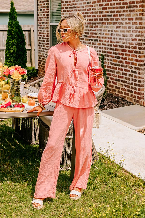 Spring Splendor Front Tie Top