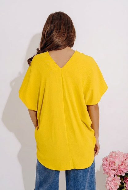 Sunshine Splendor Shift Top in Yellow