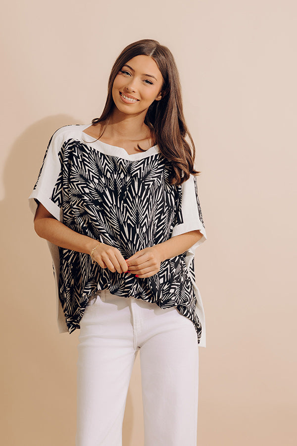 First Class Boarding Caftan Shift Top