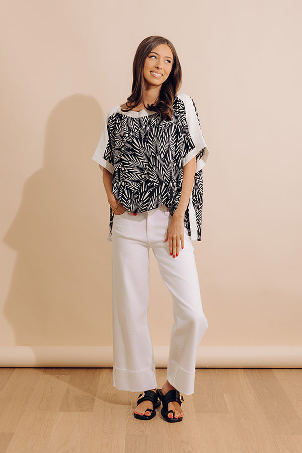 First Class Boarding Caftan Shift Top