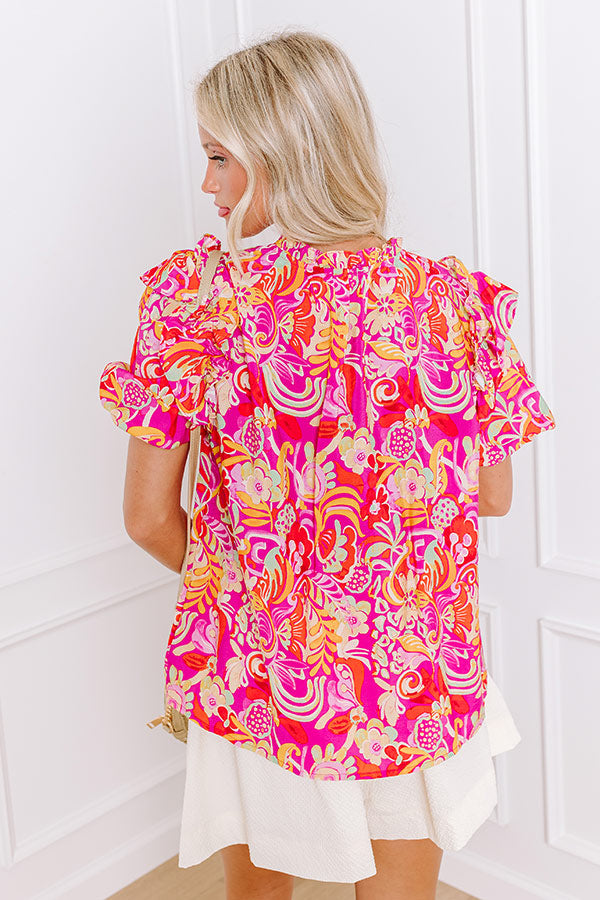 Rooftop Fiesta Shift Top