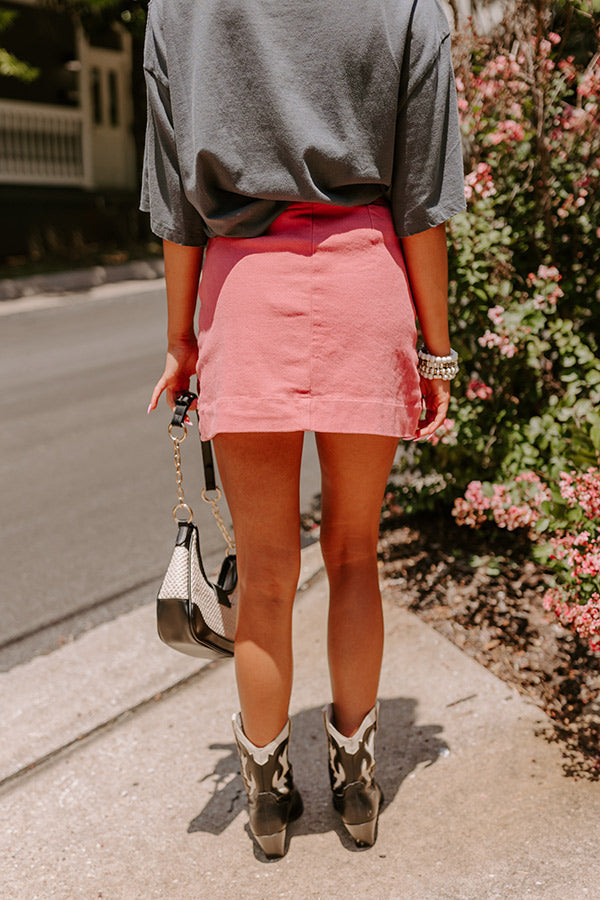 The Willow High Waist Skort in Rose