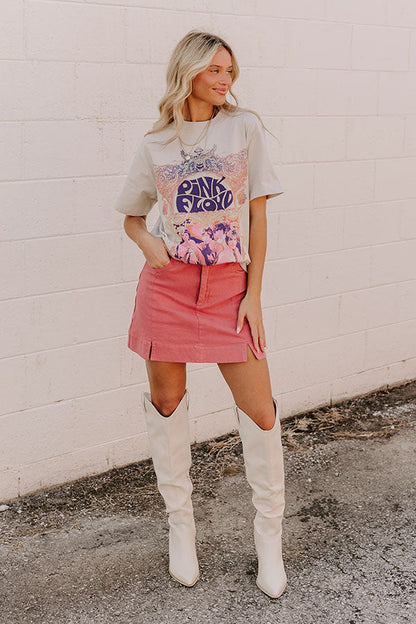 The Willow High Waist Skort in Rose
