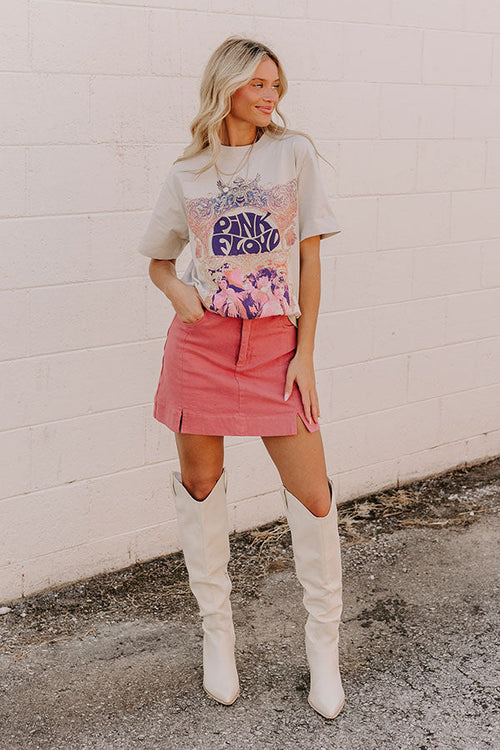 The Willow High Waist Skort in Rose