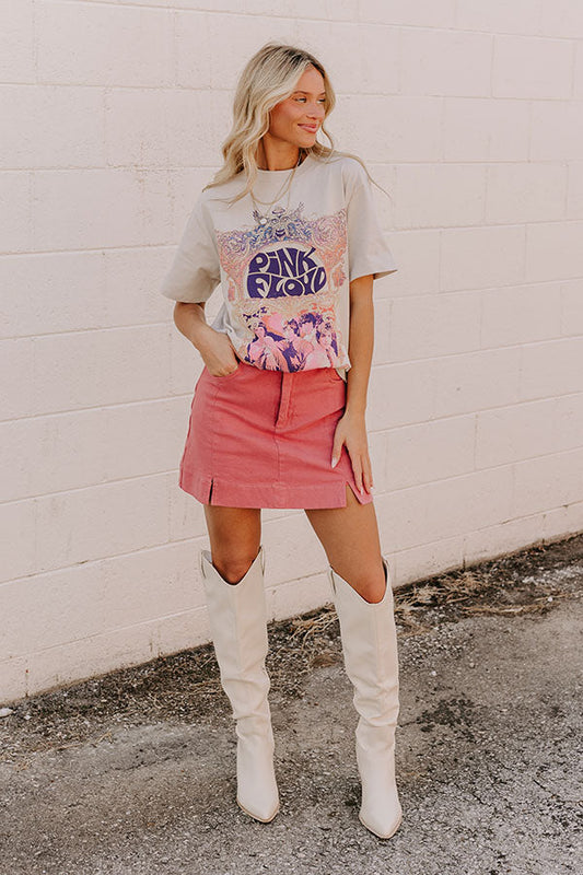 The Willow High Waist Skort in Rose