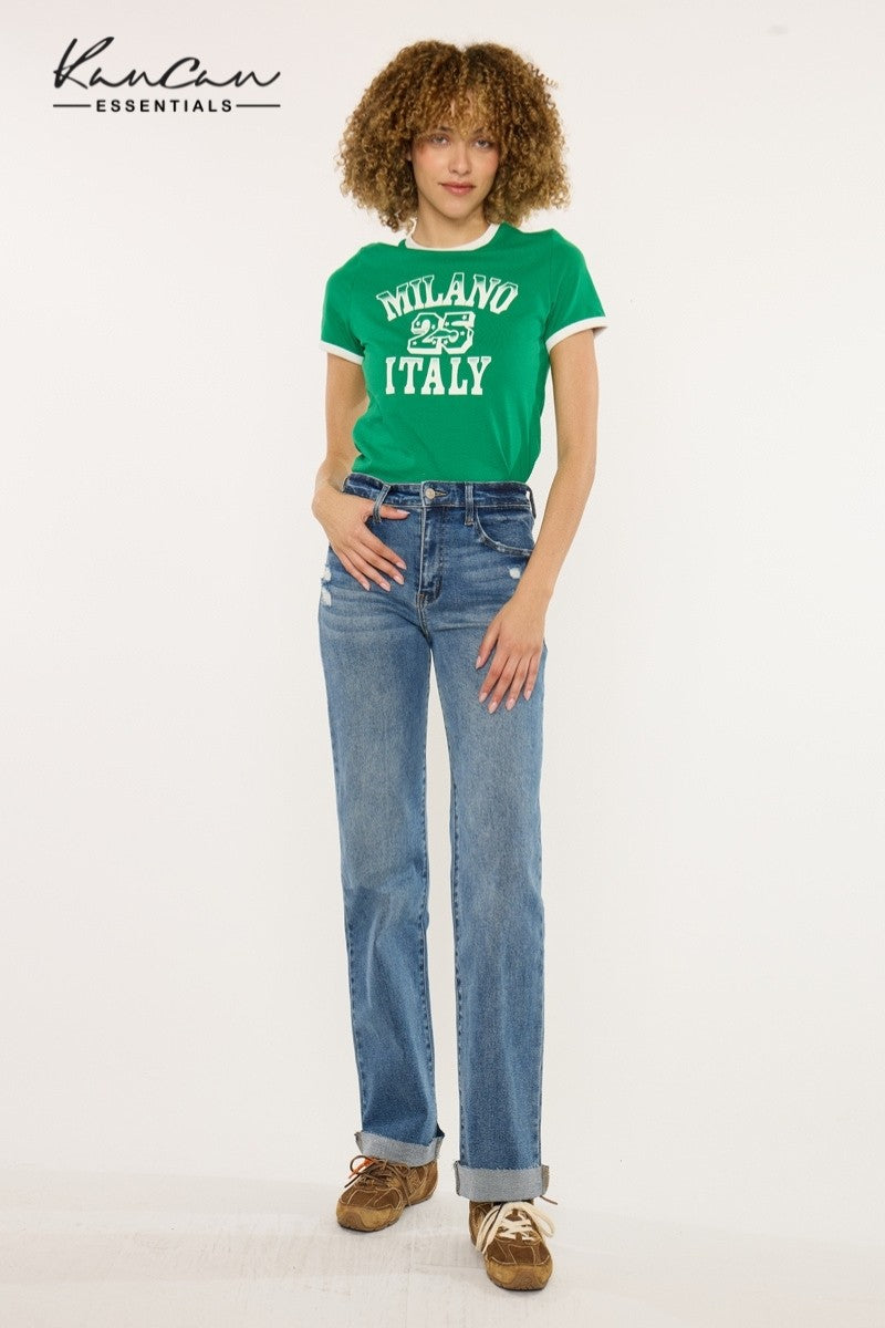 True Denim Straight Jeans