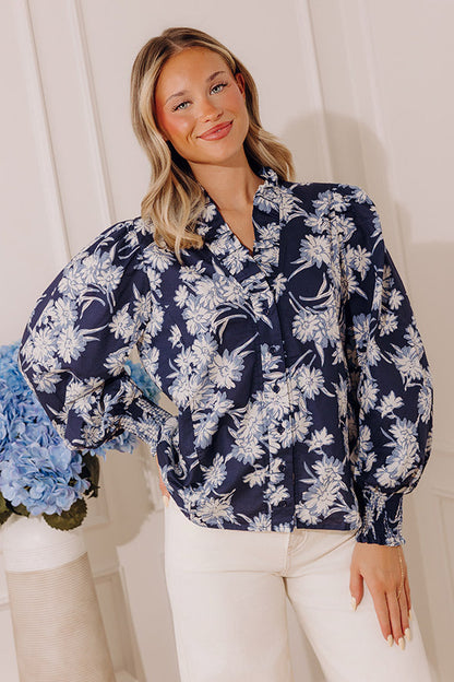 Kind Glance Floral Button Up