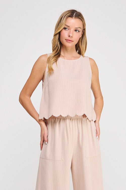 Sunday Stroll Linen Top