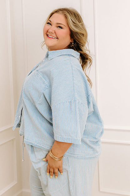 Coastal Dreams Chambray Button Up Curves
