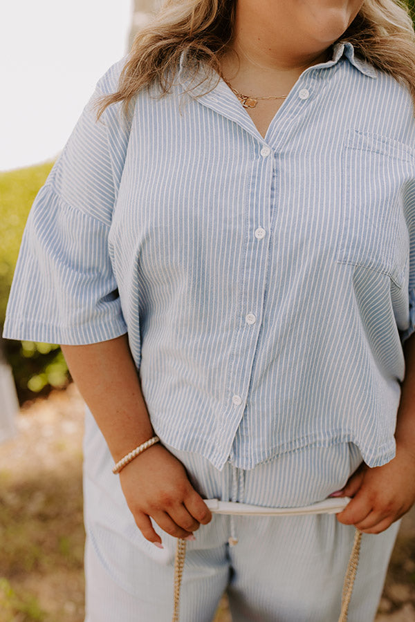 Coastal Dreams Chambray Button Up Curves