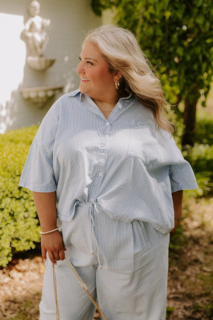 Coastal Dreams Chambray Button Up Curves