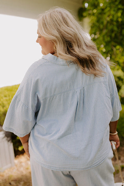 Coastal Dreams Chambray Button Up Curves