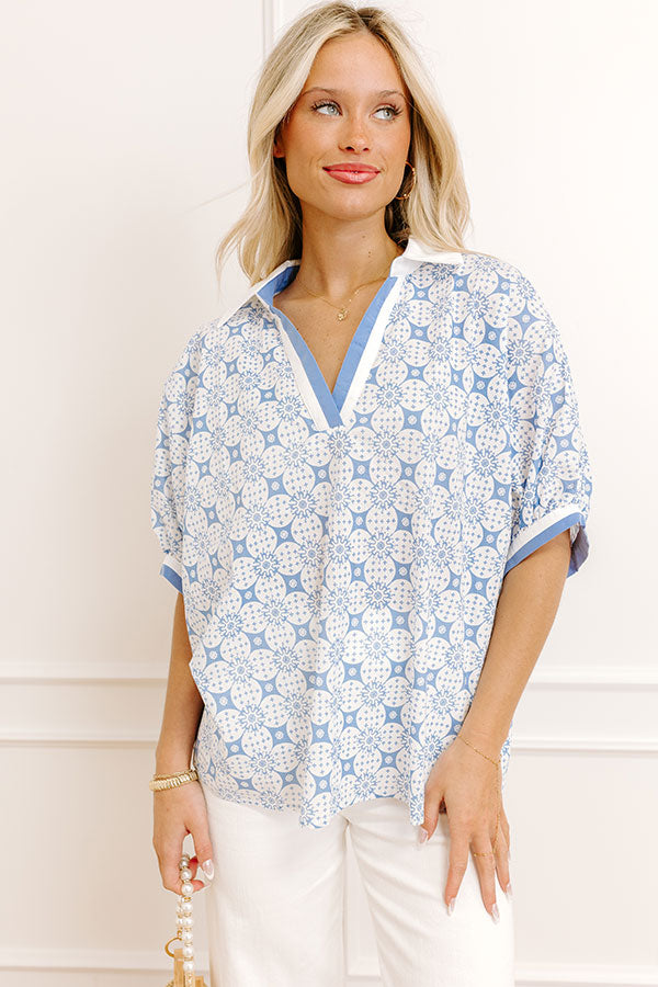 Graceful Smile Floral Top