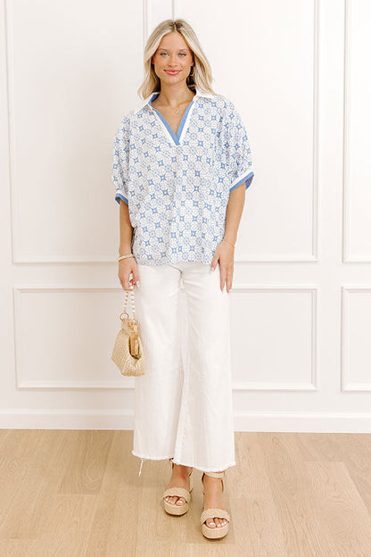 Graceful Smile Floral Top