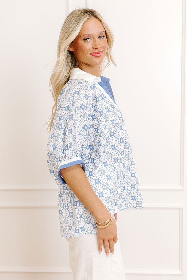 Graceful Smile Floral Top