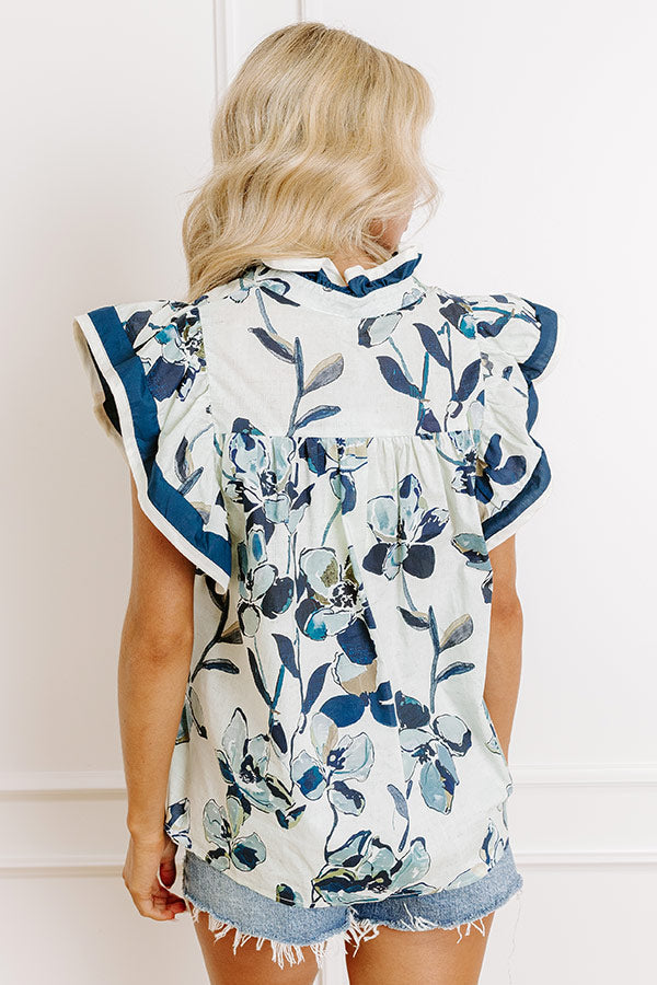 Tea And Chit Chat Floral Top
